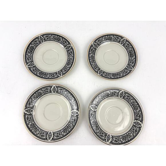 VTG Set Of 4 Momoyama Fine China Ivory Glazed Made in Japan Saucers Teacup Plate - Picture 1 of 8